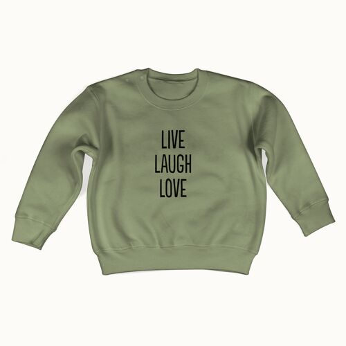 Live Laugh Love sweater (olive green)