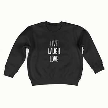 Pull Live Laugh Love (noir de jais) 1