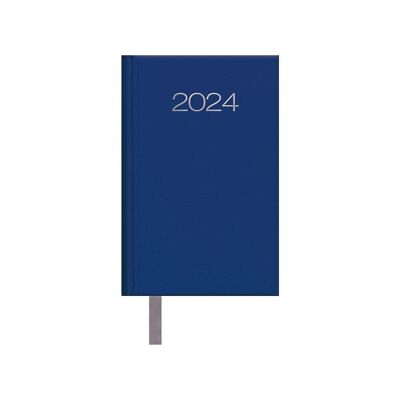 Agenda 2024 Semana Vista Bolsillo 8,5x13 Azul Lisboa