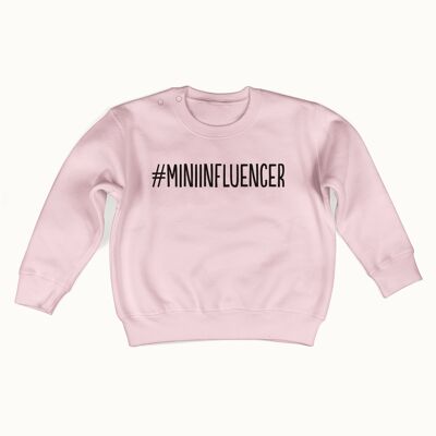 Maglione #miniinfluencer (rosa tenue)