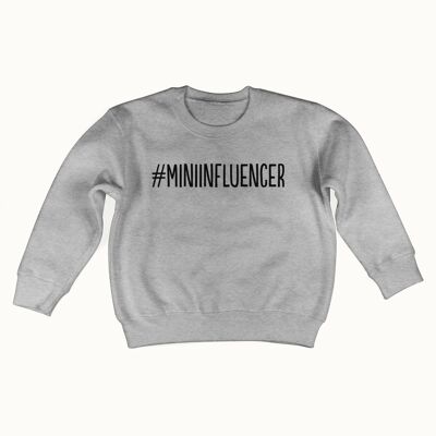 #miniinfluencer Pullover (grau meliert)