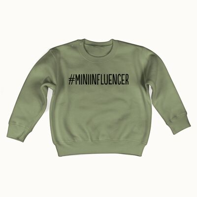 #miniinfluencer Pullover (olivgrün)