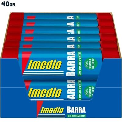 Caja de 12 barras de pegamento Imedio 40 gr.