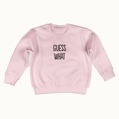 Guess What sweater (soft pink)