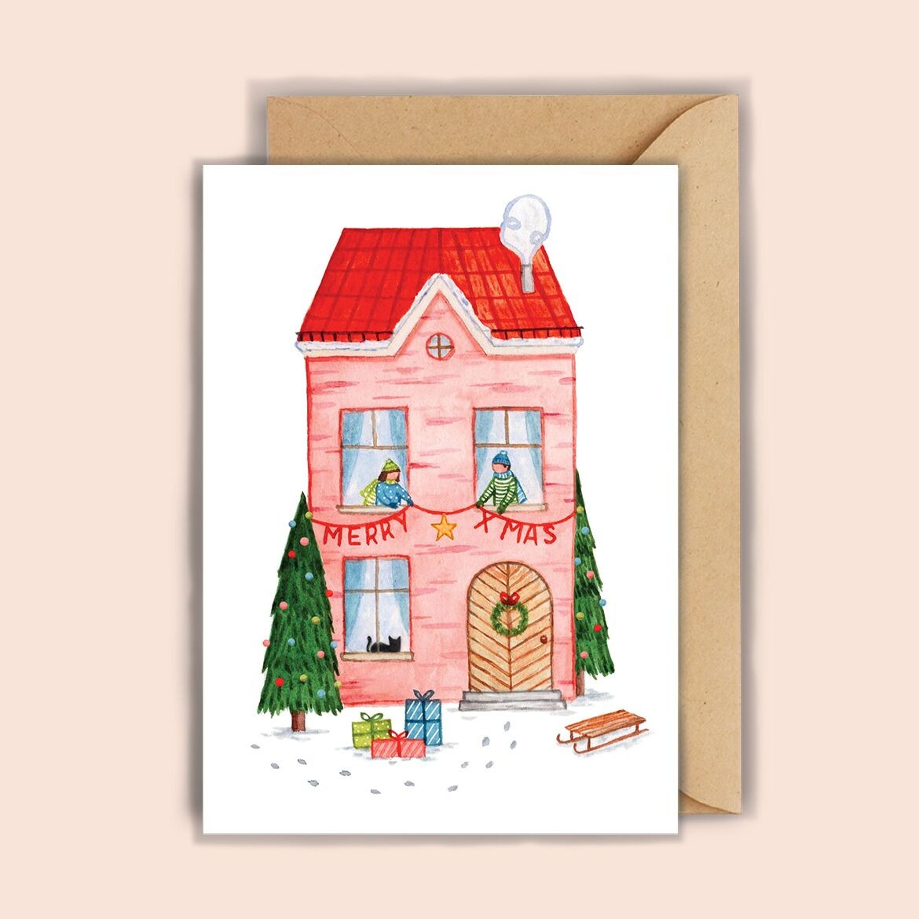 Carte Couronne de Noël Luvter Paper - Pastel Shop