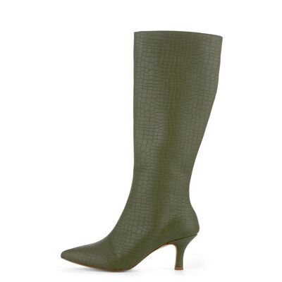 Botte Femme Verte Collection Fashion Attitude Hiver Article : FAB_SS2Y0247_232_KHAKI