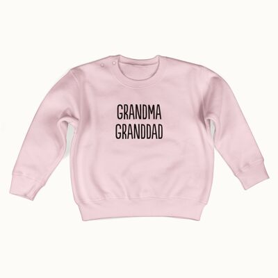 Suéter Grandma Granddad (rosa suave)