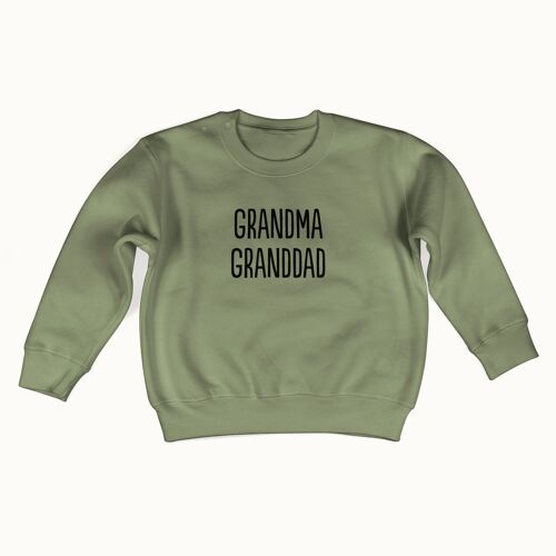 Grandma Granddad sweater (olive green)