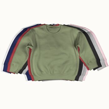 Pull grand-mère grand-père (vert olive) 2