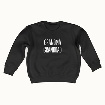 Pull grand-mère grand-père (noir de jais) 1