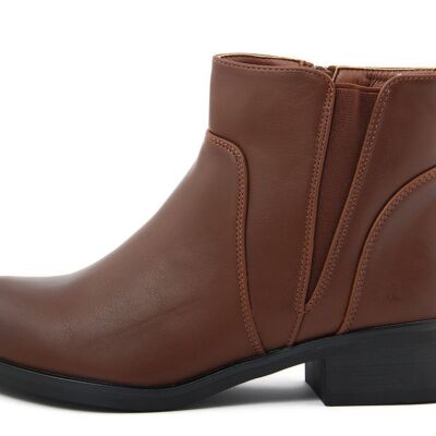 Bottines Fashion Attitude marron pour femme, collection hiver Article : FAG_HD055_91_BROWN