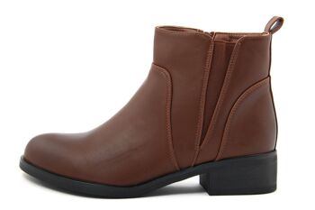 Bottines Fashion Attitude marron pour femme, collection hiver Article : FAG_HD055_91_BROWN 6