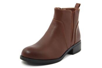 Bottines Fashion Attitude marron pour femme, collection hiver Article : FAG_HD055_91_BROWN 8