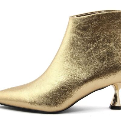 Fashion Attitude Women's Golden Ankle Boot Winter Collection Article: FAM_HF009_GOLD