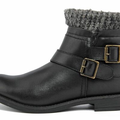 Black Women's Ankle Boot Fashion Attitude Winter Collection Article: FAR_059H03_PIEVE_BLACK