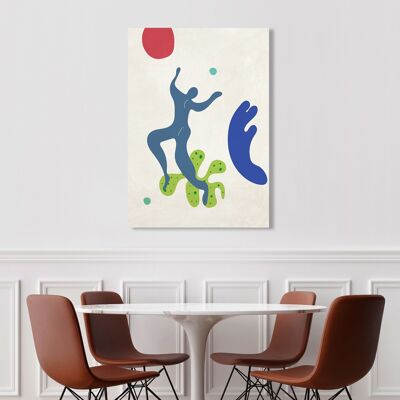 Print on canvas: Atelier Deco, Playing among the waves 3