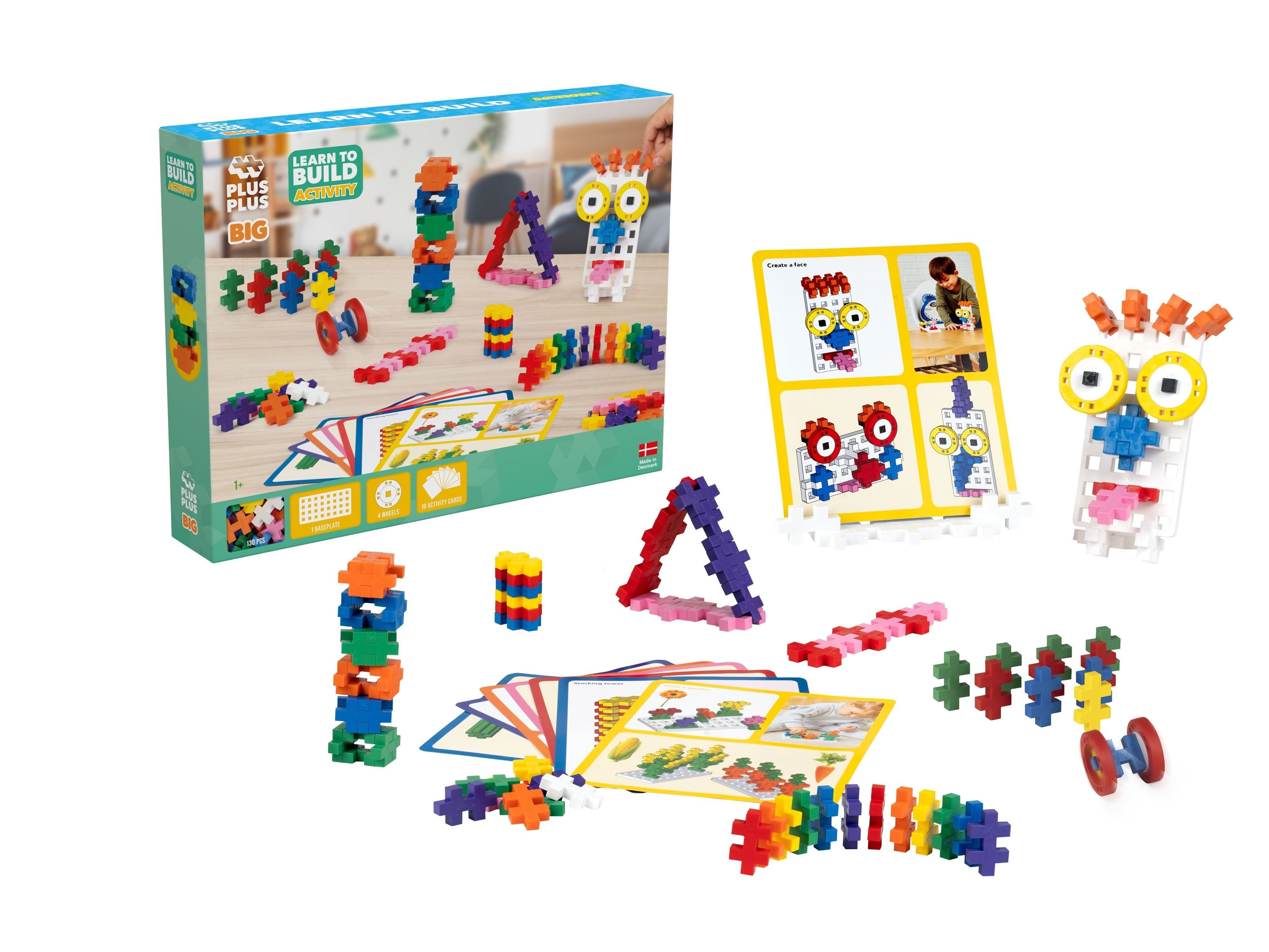 BIG Activity Entdeckungsset 130 Teile – Kinder-Konstruktionsspiel – PLUS PLUS