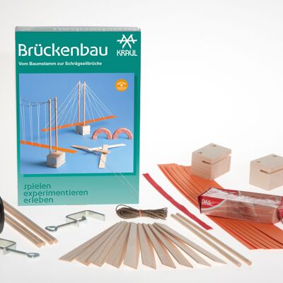 Bridge building, an experiment kit for ages 12 and up