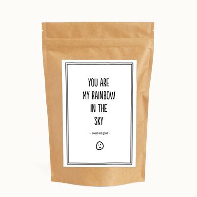 Du bist mein Regenbogen am Himmel | Süßigkeitentasche