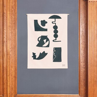 Jarra en forma de S para colgar en la pared - Nueva colección Babel Brune x Miki Lowe