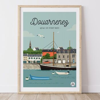 Affiche DOUARNENEZ - Le Port Rhu