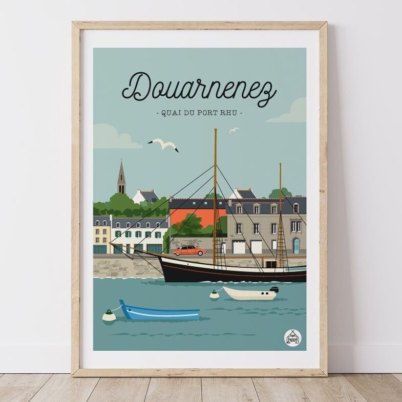 Plakat DOUARNENEZ - Quai de Port Rhu