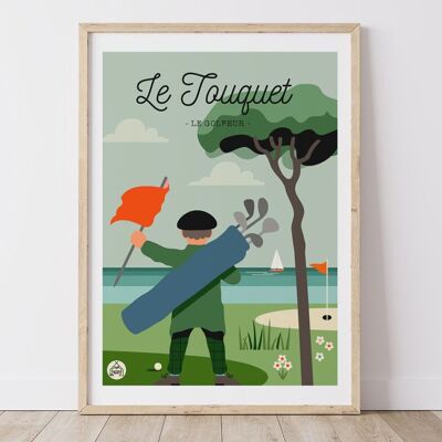 Poster LE TOUQUET – Der Golfer