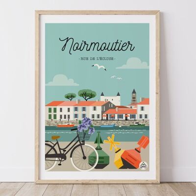 Póster NOIRMOUTIER - Rue de l'Ecluse