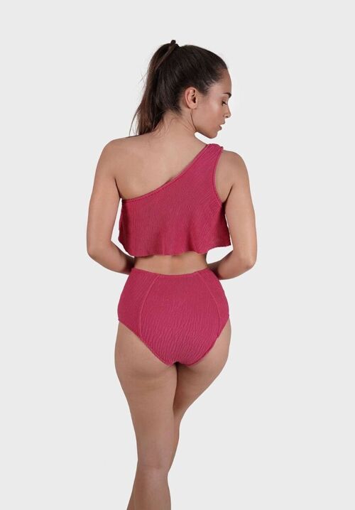 Bas de maillot de bain taille haute rose - HANNAH - One Size