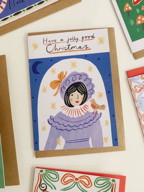 Jolly Regency Robin Christmas Card