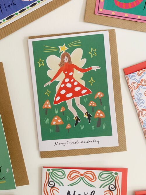 Fairy Darling Christmas Card