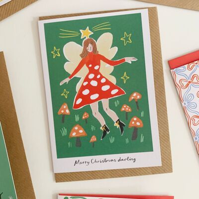 Fairy Darling Weihnachtskarte