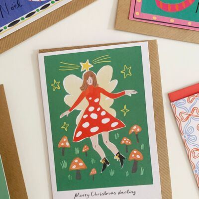 Fairy Darling Weihnachtskarte