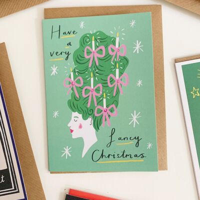 Cartolina di Natale Regency di Natale fantasia