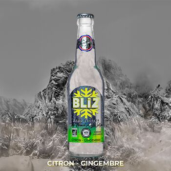 BLIZ Hard Seltzer saveur Citron - Gingembre 4