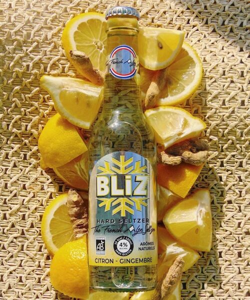 BLIZ Hard Seltzer saveur Citron - Gingembre
