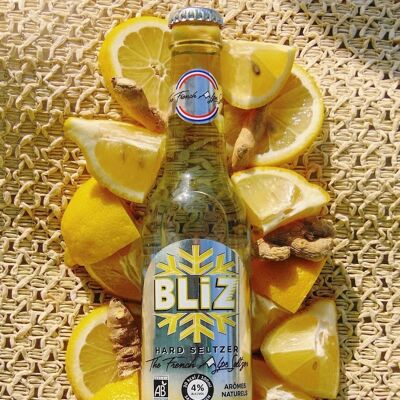 BLIZ Hard Seltzer saveur Citron - Gingembre