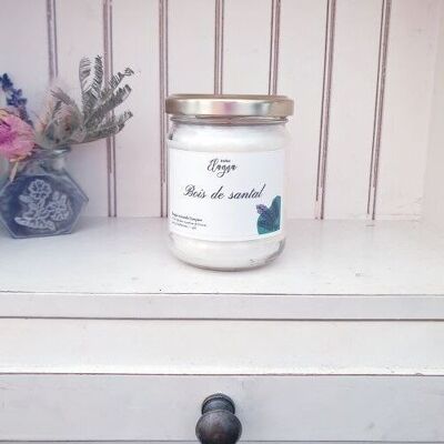 Sandalwood scented candle 200grs