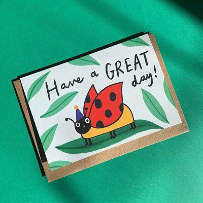 Great Day Ladybird Greeting Card