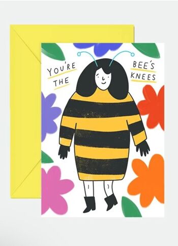 Vous êtes les genoux de l'abeille Carte de vœux