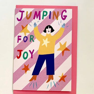 Jumping for Joy Greeting Card