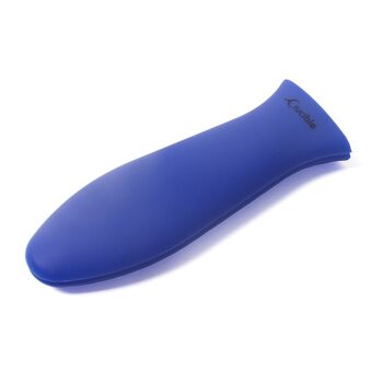 Support de poignée chaude en Silicone, manique (paquet de 2 Combo bleu)-poignée de manche, couvercle de poignée 10