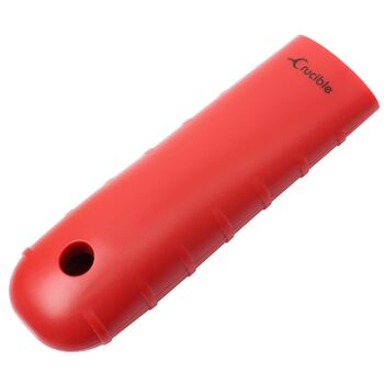 Support de poignée chaude en silicone, manique (rouge extra épais), poignée de manche, couvercle de poignée 1