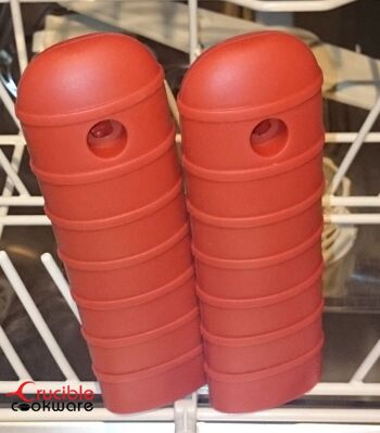 Support de poignée chaude en silicone, manique (rouge extra épais), poignée de manche, couvercle de poignée 9