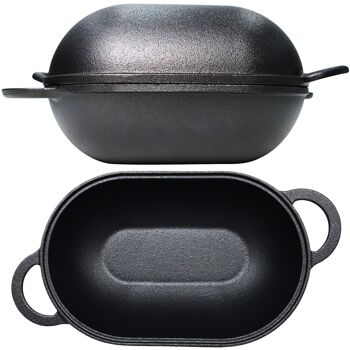 Buy wholesale Cast Iron Bread Pan Dutch oven with Lid – Oven Safe