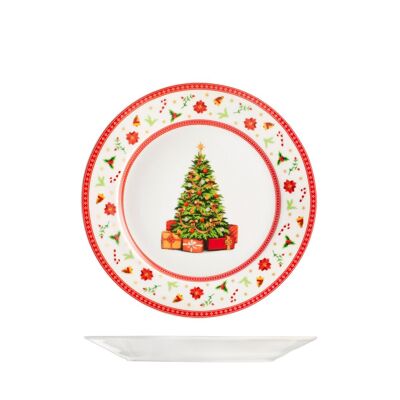 Set mit 12 edlen Weihnachts-Obsttellern ø 20 cm
