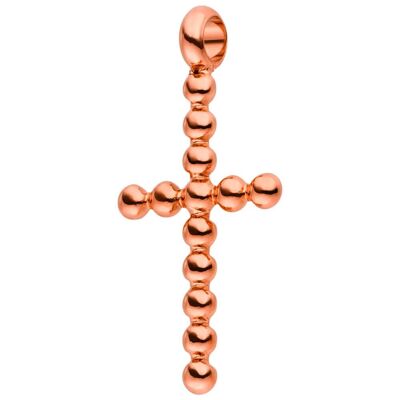 PURE - Sfere a croce lucida in acciaio inox -rosé