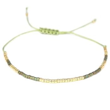 Bracelet Miyuki or olive 1