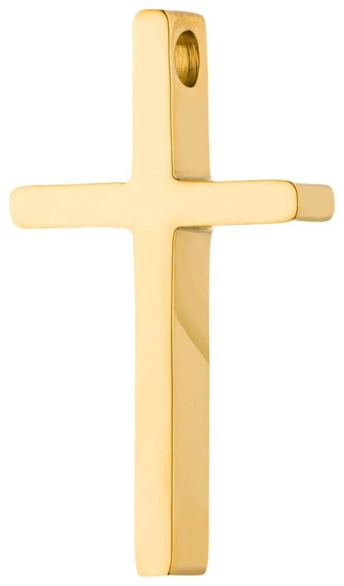 PURE - Kreuz poliert Edelstahl -gold