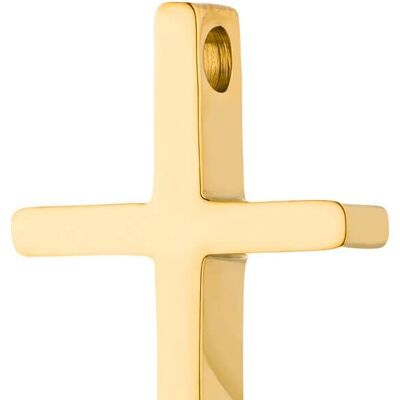 PURE - Croce in acciaio inossidabile lucido - oro